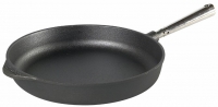 poele sauteuse en fonte Ø 28 cm avec poignée en acier inoxydable, bord haut 5 cm Skeppshult 0005