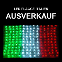 AUSVERKAUF - bei 2 LED Flagge Italien (ca. 95x60cm) Gesamtpreis 46.80  inkl. Versand