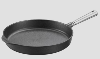 Cast iron Serving pan Ø 30 cm with stainless steel handle, high edge 5 cm Skeppshult 2300