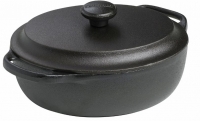 Oval cast iron cooker 2 litres cast iron-skeppshult lid Skeppshult