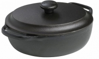 Cocotte en fonte ovale 2 litres couvercle fonte-skeppshult