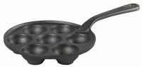 Cast iron Snail/port pan 21 cm - Cast iron handle Skeppshult