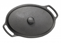 Cast iron casserole oval with cast iron lid 6 L Skeppshult