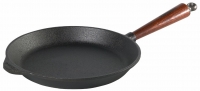 Cast iron Frying pan Ø 26 cm. Swedish beech wood handle  Skeppshult 0260T